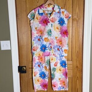 The Cat’s Pajama Floral Watercolor Print Set ~ M